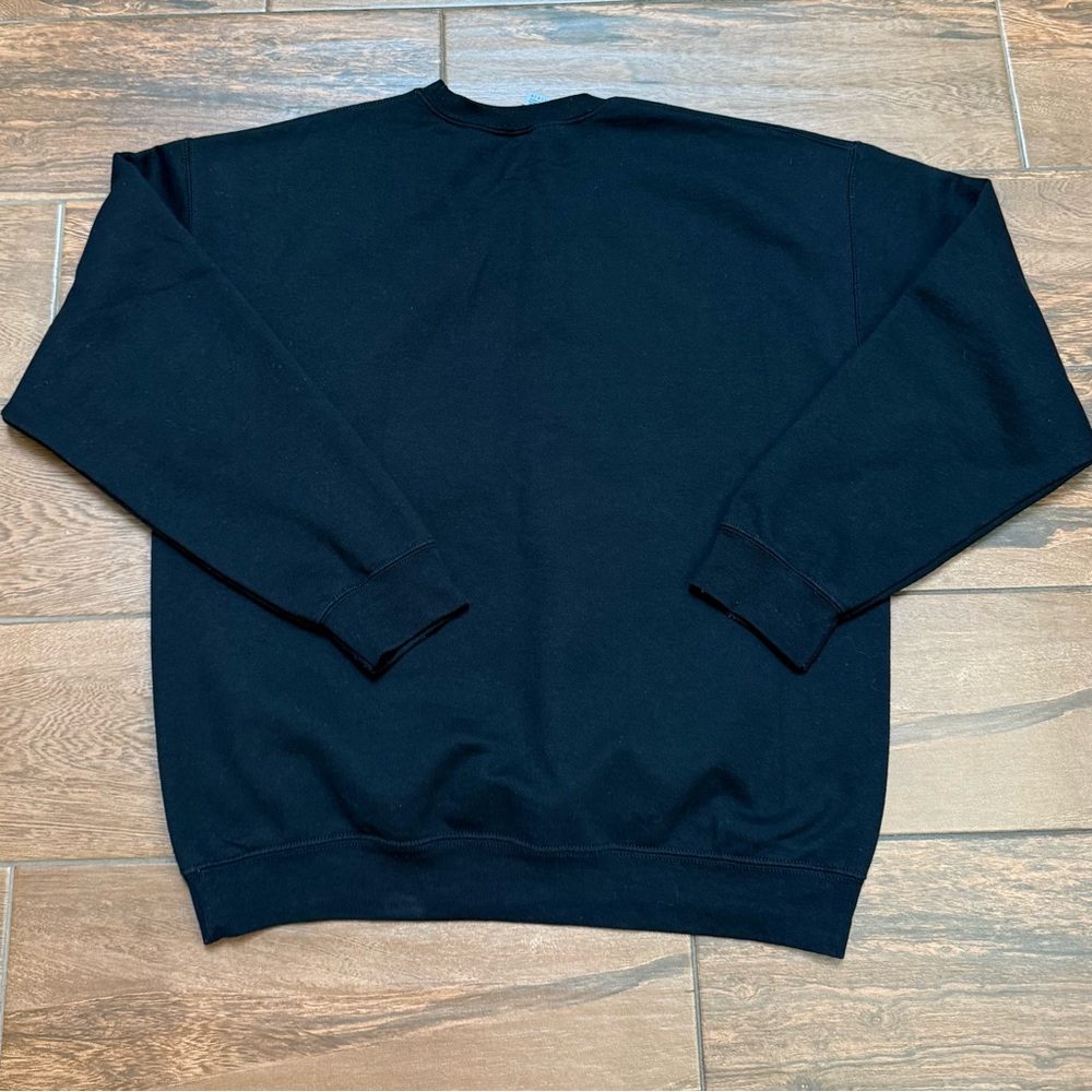 Mimi Heart Sweatshirt Black Red Silver Love Unisex Shirt Gildan Heavy Sz L - Picture 6 of 6